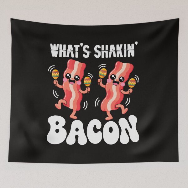Item preview, What's Shakin' Bacon Cute Dancing Bacon With Maracas Funny Pun designed and sold by Derekquie.