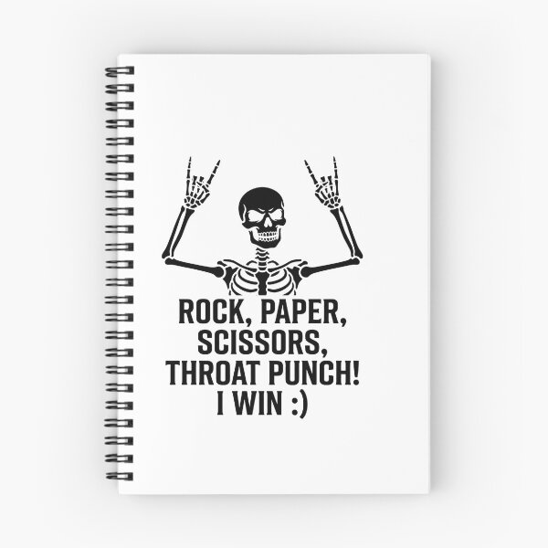 Item preview, Copy of Skeleton Rock Paper Scissors Throat Punch I Win designed and sold by w66aboo.