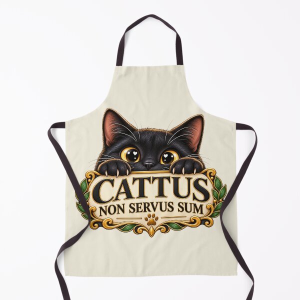 Item preview, Cattus Non Servus Sum – Black Cat Latin Humor designed and sold by MetaModel Editions.