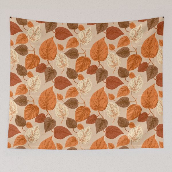 Item preview, Graceful Pothos Texture - Hawaiian Flower Pattern - Wedding Anniversary Gifts designed and sold by RoyalStarsPatts.