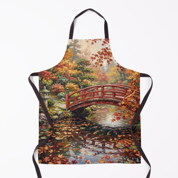 Item preview, Red Bridge Koi Pond designed and sold by kathelenrobera.
