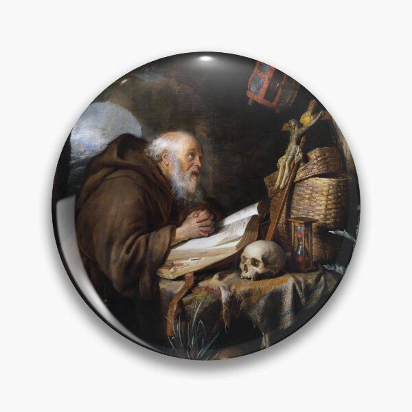 Item preview, The Hermit by Gerrit Dou designed and sold by The Breathing Paint.