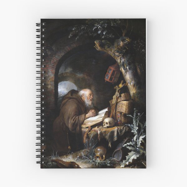 Item preview, The Hermit by Gerrit Dou designed and sold by The Breathing Paint.