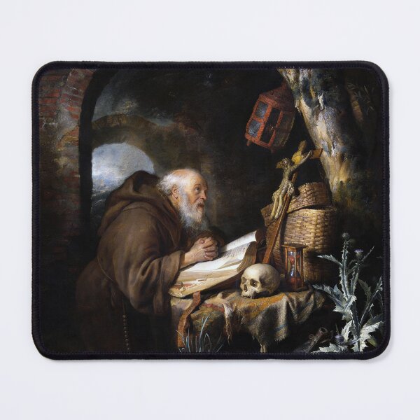 Item preview, The Hermit by Gerrit Dou designed and sold by The Breathing Paint.