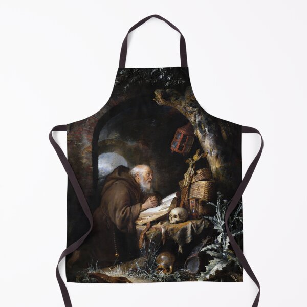 Item preview, The Hermit by Gerrit Dou designed and sold by The Breathing Paint.