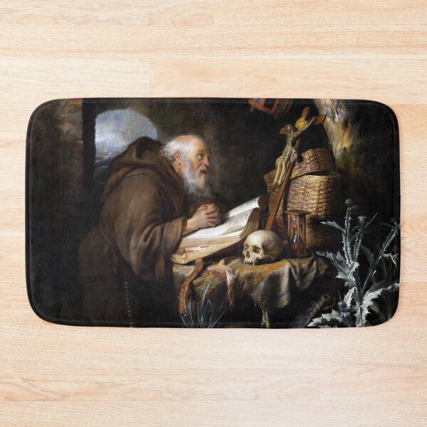 Item preview, The Hermit by Gerrit Dou designed and sold by The Breathing Paint.