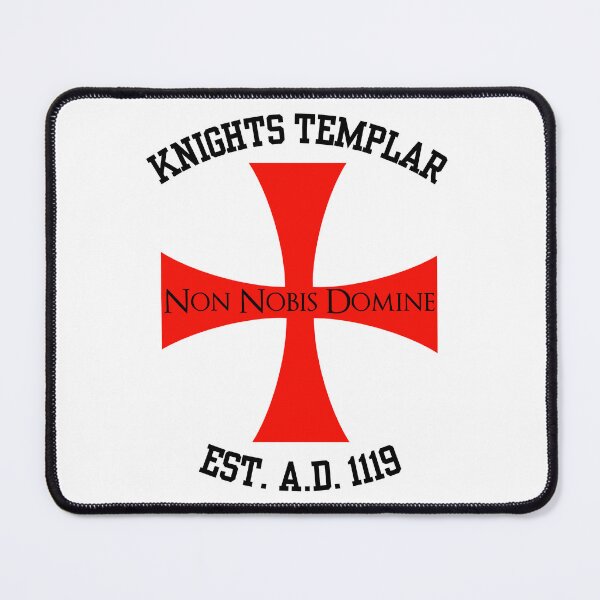 Item preview, Knights Templar Non Nobis Domine 1119 AD - College Style Crusaders Templar Cross designed and sold by AgeOfHeroes.