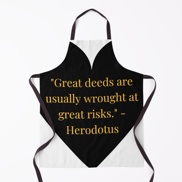 Item preview, Herodotus Quote – Gold Text Black Heart designed and sold by TheIconSmith.