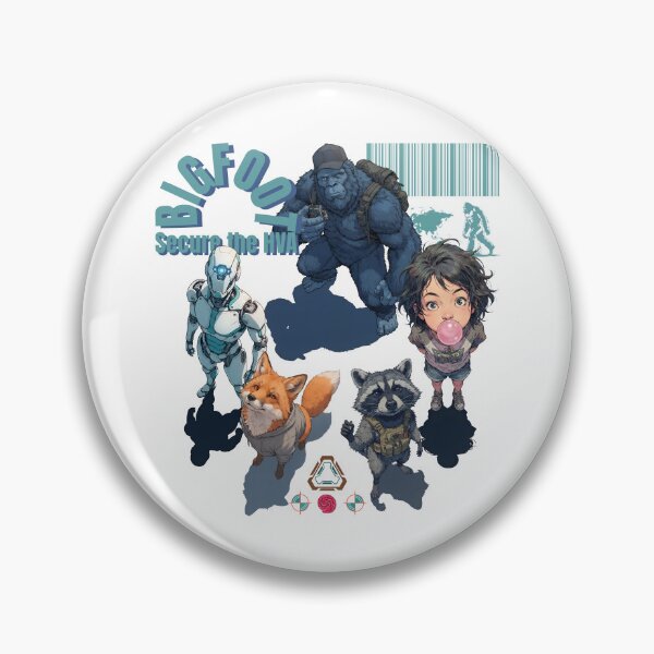 Item preview, BIGFOOT Secure the HVA Tactical Squad Sci-Fi Anime Illustration Design designed and sold by Whimsy Trail Co.