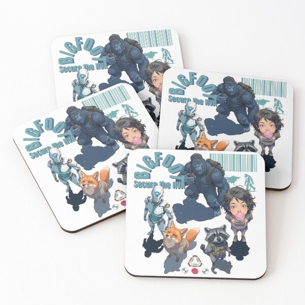 Item preview, BIGFOOT Secure the HVA Tactical Squad Sci-Fi Anime Illustration Design designed and sold by Whimsy Trail Co.