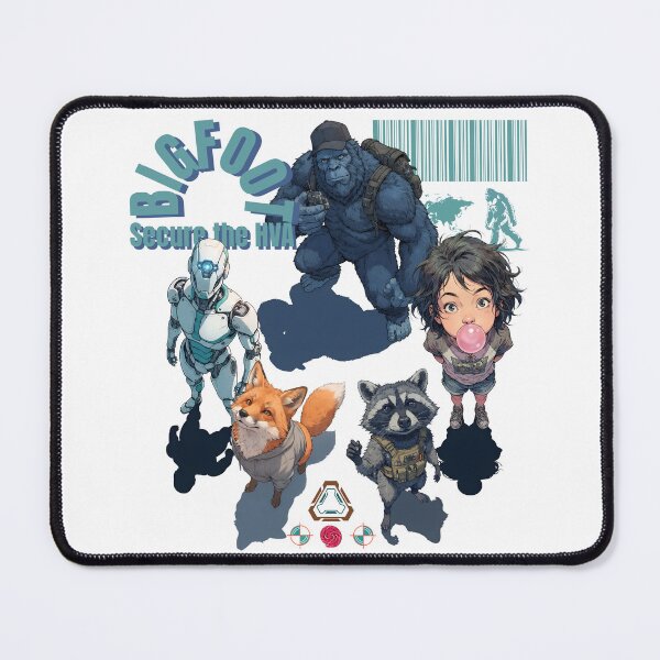 Item preview, BIGFOOT Secure the HVA Tactical Squad Sci-Fi Anime Illustration Design designed and sold by Whimsy Trail Co.