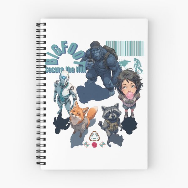Item preview, BIGFOOT Secure the HVA Tactical Squad Sci-Fi Anime Illustration Design designed and sold by Whimsy Trail Co.