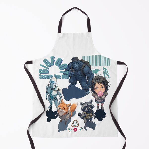 Item preview, BIGFOOT Secure the HVA Tactical Squad Sci-Fi Anime Illustration Design designed and sold by Whimsy Trail Co.