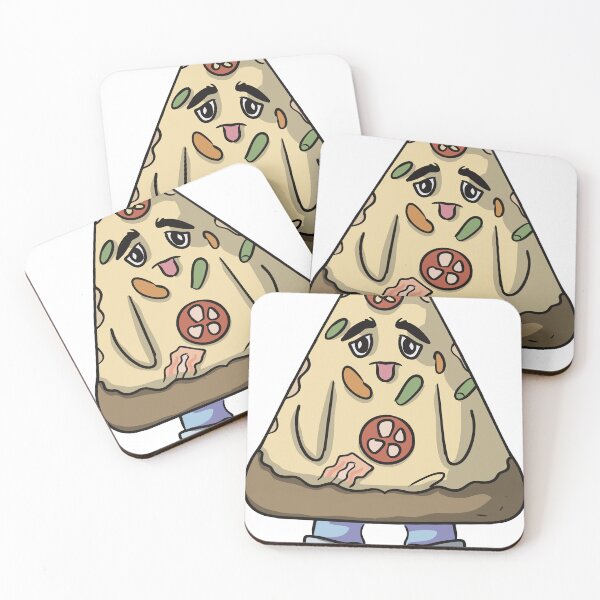 Item preview, Cute Pizza Slice Mascot Funny Cartoon Food Character designed and sold by anandariki.