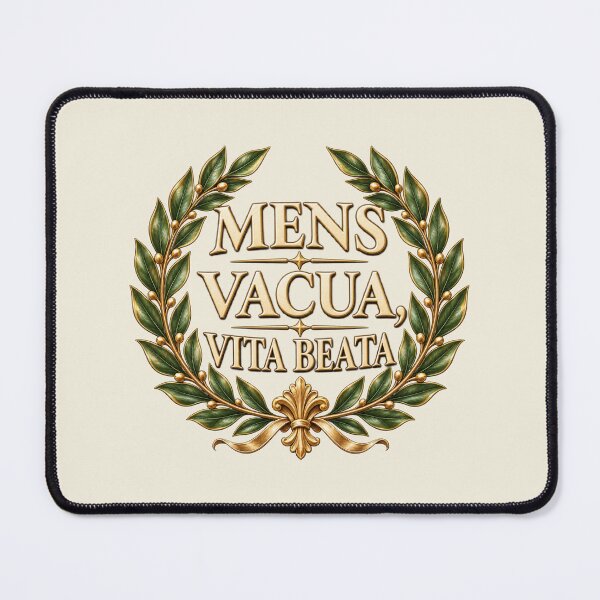 Item preview, Mens Vacua Vita Beata – Latin Laurel Wreath designed and sold by MetaModel Editions.