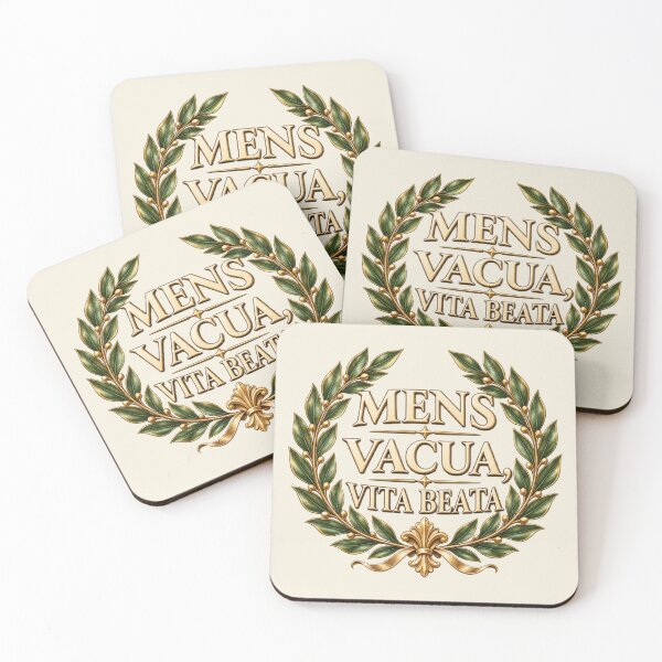 Item preview, Mens Vacua Vita Beata – Latin Laurel Wreath designed and sold by MetaModel Editions.