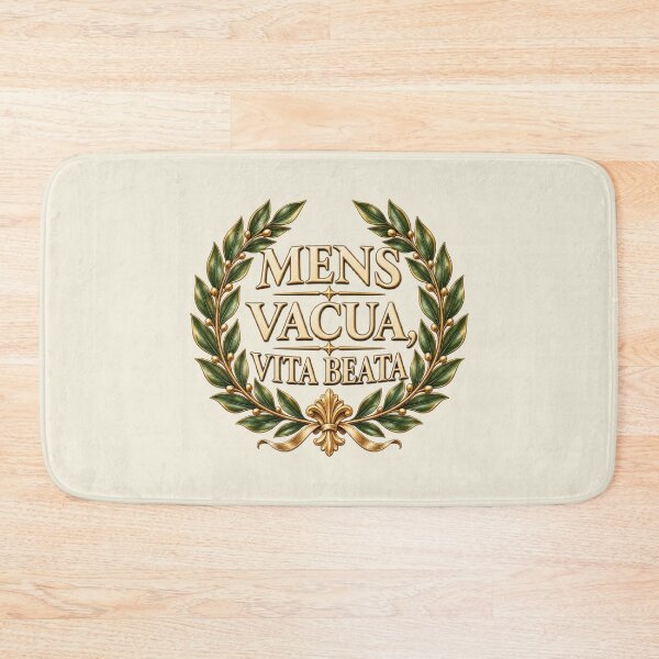 Item preview, Mens Vacua Vita Beata – Latin Laurel Wreath designed and sold by MetaModel Editions.