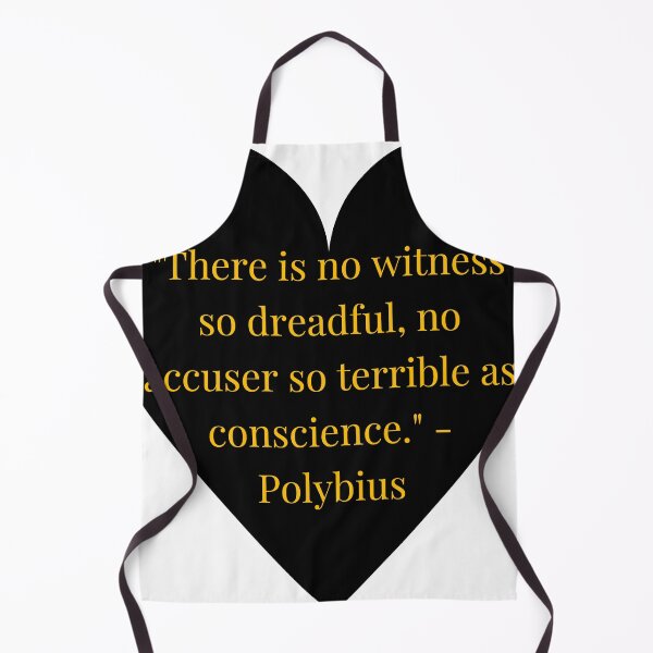 Item preview, Polybius Quote – Gold Text Black Heart designed and sold by TheIconSmith.