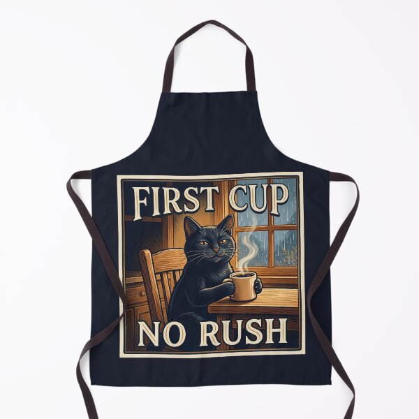 Item preview, First Cup, No Rush designed and sold by QuietNovaShop.