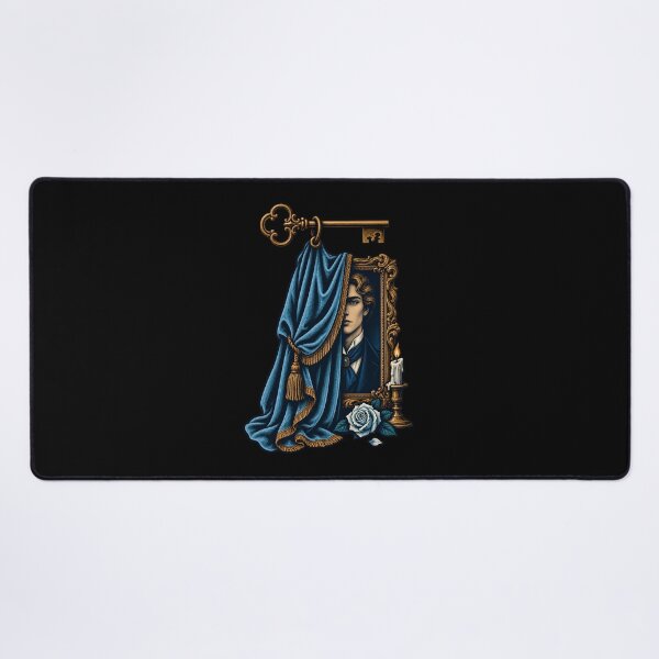 Item preview, Dorian Gray Portrait Hidden by Blue Velvet designed and sold by Fenay Designs.