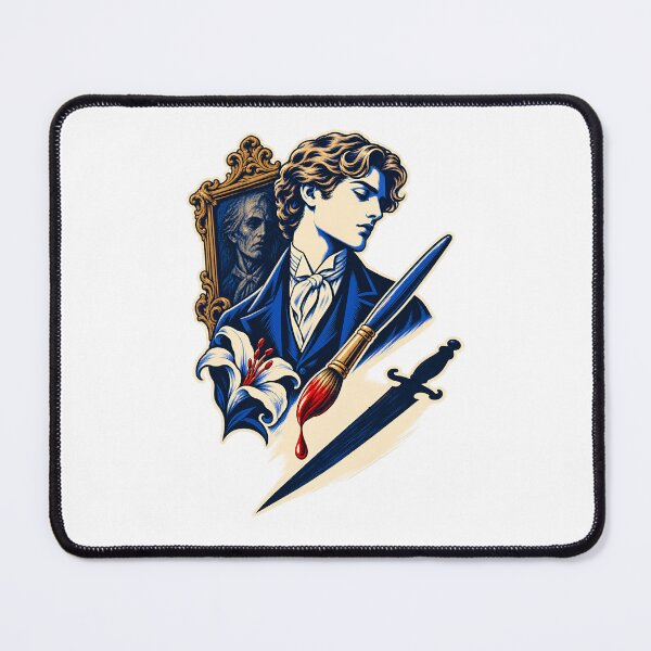 Item preview, Dorian Gray with Crimson Brush and Shadow Portrait designed and sold by Fenay Designs.