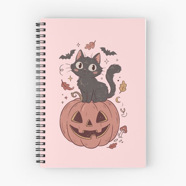 Item preview, AESTHETUC Black Cat  FALL VIBES | Cute Autumn Pumpkin & Halloween Kitty designed and sold by Catophile.