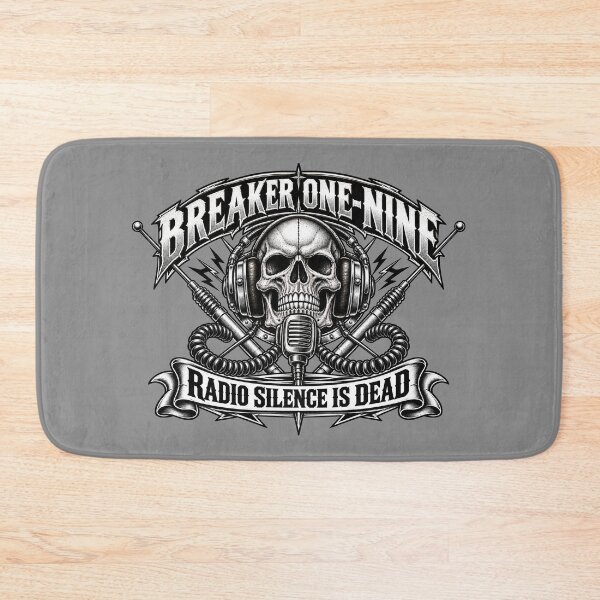 Item preview, Breaker One-Nine | Radio Silence Is Dead | Skull Headphones CB Antenna Art designed and sold by NomadForge.