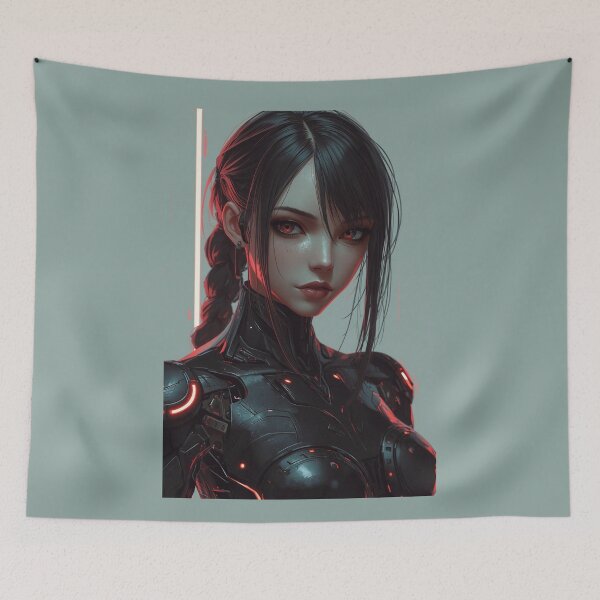 Item preview, Cyborg Girl designed and sold by ArtCraftLab.