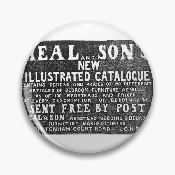 Artikelvorschau, Victorian Heal and Son London Furniture Ad entworfen und verkauft von Antique Science Press.