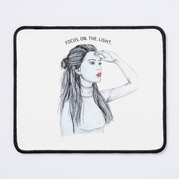 Item preview, Focus On The Light - Minimalist Typography & Portrait Art designed and sold by alilu-art .