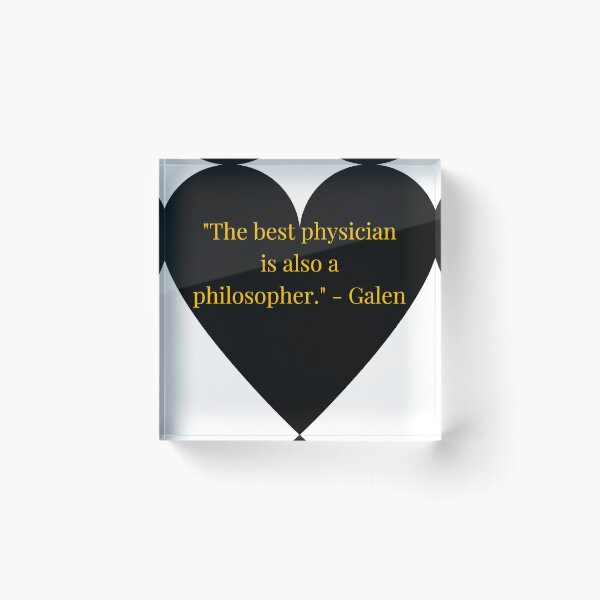 Item preview, Galen Quote – Gold Text Black Heart designed and sold by TheIconSmith.