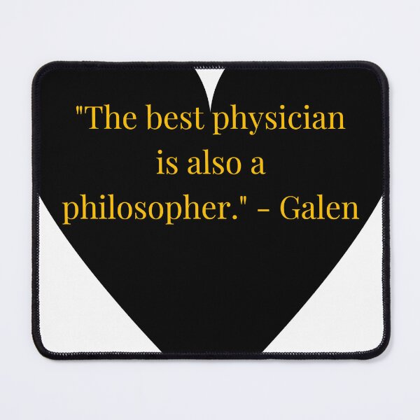 Item preview, Galen Quote – Gold Text Black Heart designed and sold by TheIconSmith.