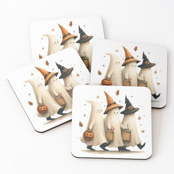Item preview, Little Ghost Trick or Treaters designed and sold by Helenaphotoart.