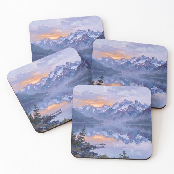 Item preview,  Sunset Reflection Over Mountain Lake designed and sold by kathelenrobera.