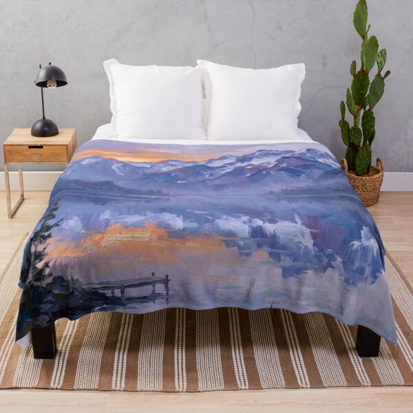 Item preview, Sunset Reflection Over Mountain Lake designed and sold by kathelenrobera.