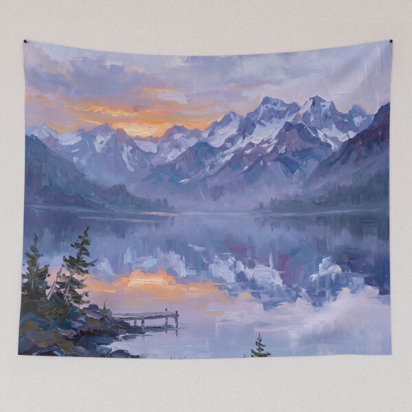 Item preview,  Sunset Reflection Over Mountain Lake designed and sold by kathelenrobera.