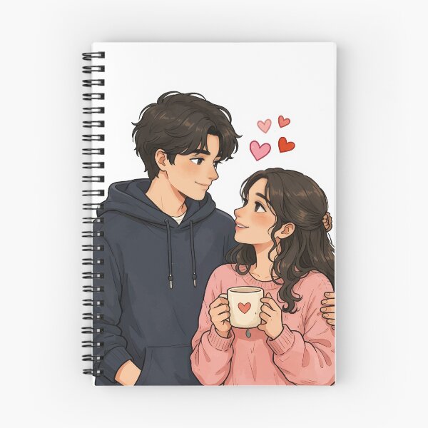 Item preview, Cute Romantic Couple Coffee Sticker designed and sold by Charul2dartist.