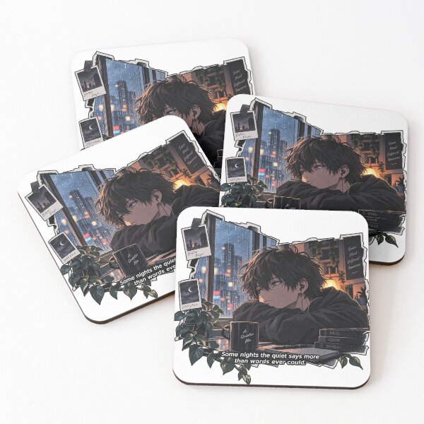 Item preview, Anime Text Aesthetic  - Some Nights designed and sold by A Light Worker.