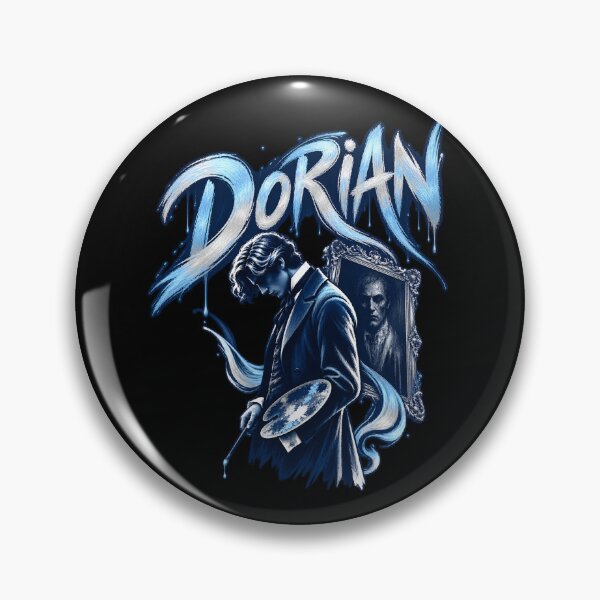 Artikelvorschau, Dorian Gray, Künstler mit blauer Tinte und ein heimgesuchtes Porträt entworfen und verkauft von Fenay Designs.