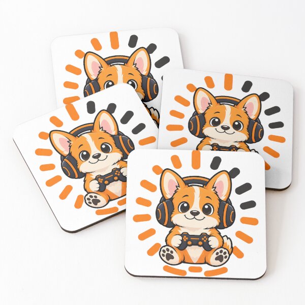 Item preview, English: Minimalist Corgi Gamer – Loading Paws designed and sold by OLIVER-AGOUR.