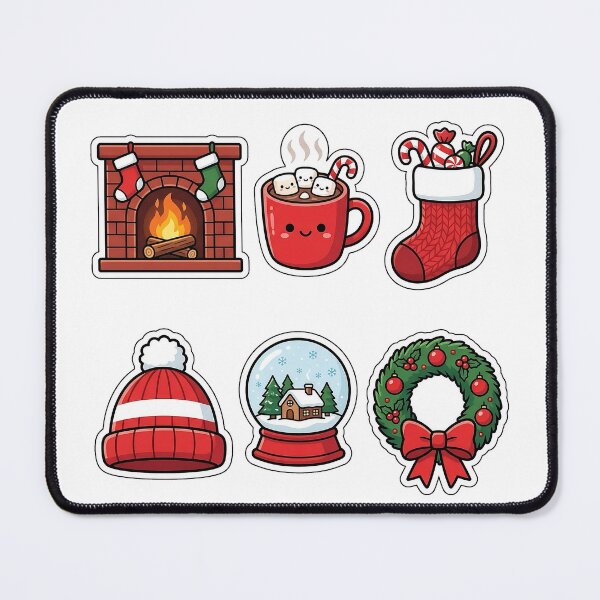 Item preview, Cozy Winter Home Christmas Sticker Pack - Holiday Decor Set designed and sold by SimpleP.