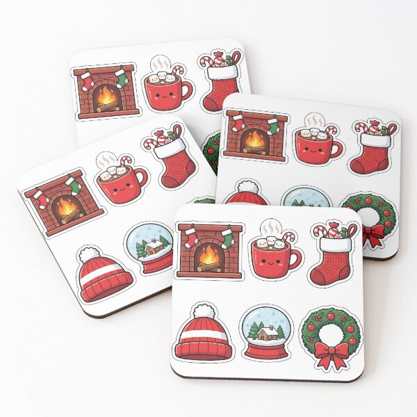 Item preview, Cozy Winter Home Christmas Sticker Pack - Holiday Decor Set designed and sold by SimpleP.