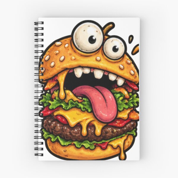 Item preview, Crazy Googly Eyed Cartoon Burger designed and sold by DailyDoodlesBySumbul.