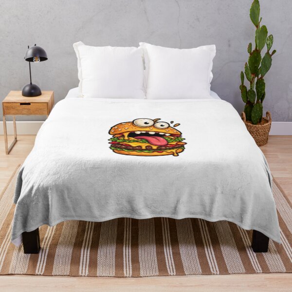 Item preview, Crazy Googly Eyed Cartoon Burger designed and sold by DailyDoodlesBySumbul.