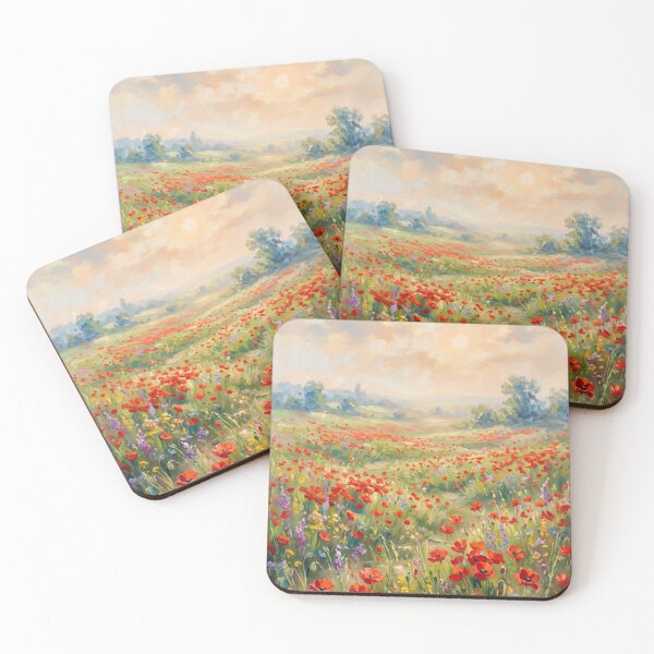Item preview, Poppy Field at Sunset in Bloom designed and sold by kathelenrobera.