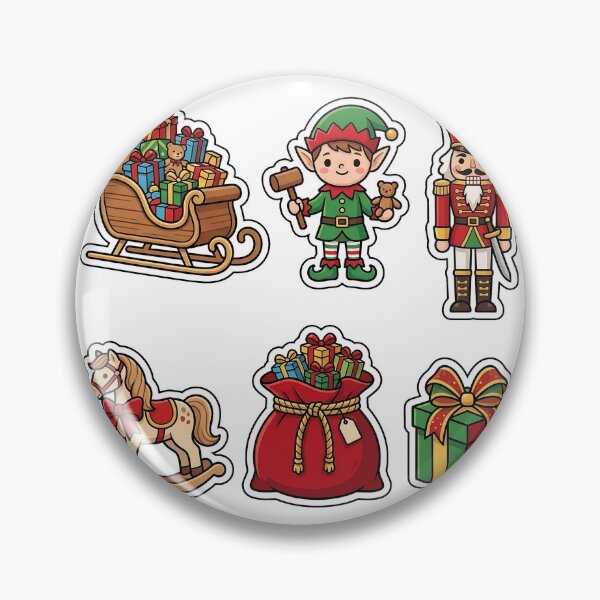 Item preview, Santa Workshop Toy Sticker Pack - Christmas Gift Delivery Edition designed and sold by SimpleP.