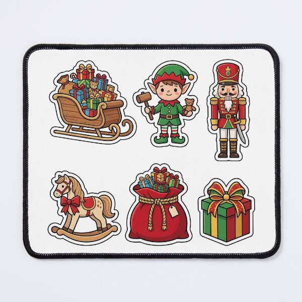 Item preview, Santa Workshop Toy Sticker Pack - Christmas Gift Delivery Edition designed and sold by SimpleP.
