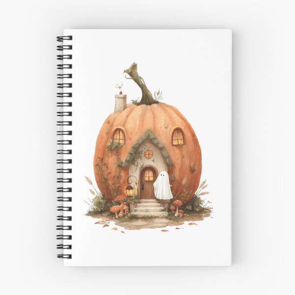 Item preview, Ghost Pumpkin House designed and sold by Helenaphotoart.