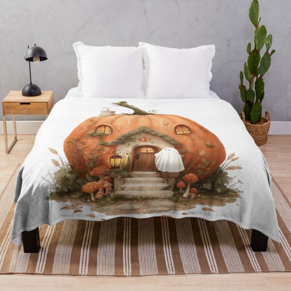 Item preview, Ghost Pumpkin House designed and sold by Helenaphotoart.