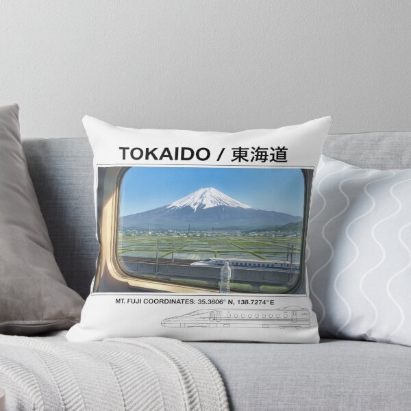 Item preview, Tokaido Shinkansen Bullet Train & Mt. Fuji Window View Japanese Aesthetic Streetwear designed and sold by Foldbloom.